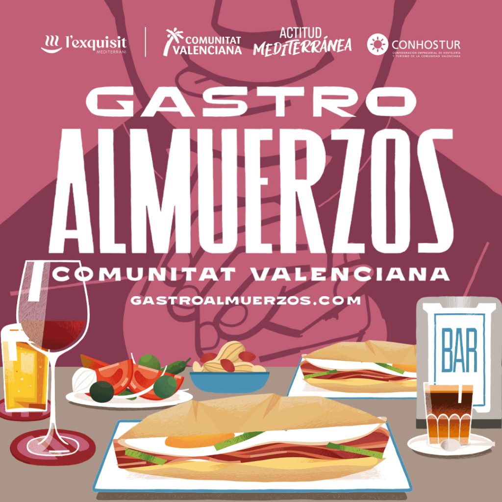 Cartel de Gastroalmuerzos 2026 en Restaurante A Tu Gusto, Valencia