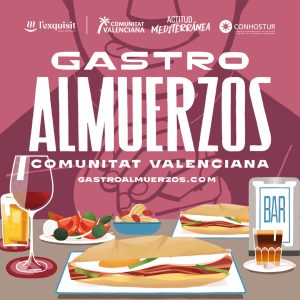 Cartel de Gastroalmuerzos 2026 en Restaurante A Tu Gusto, Valencia